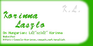 korinna laszlo business card